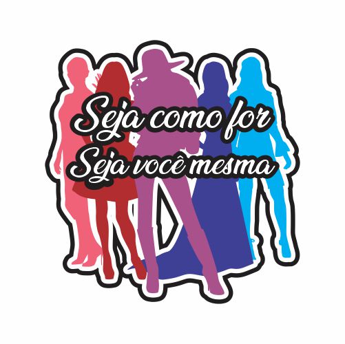 Adesivo de Vitrine - Moda - Modelos Coloridas